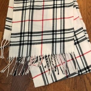 Light pink burberry- style scarf